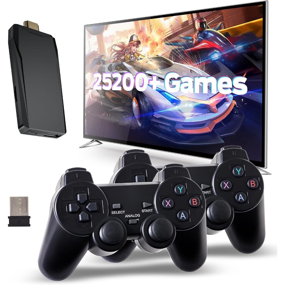 Retro Gaming Xbox Controller - Retro Gaming Console with 25200+ Games,