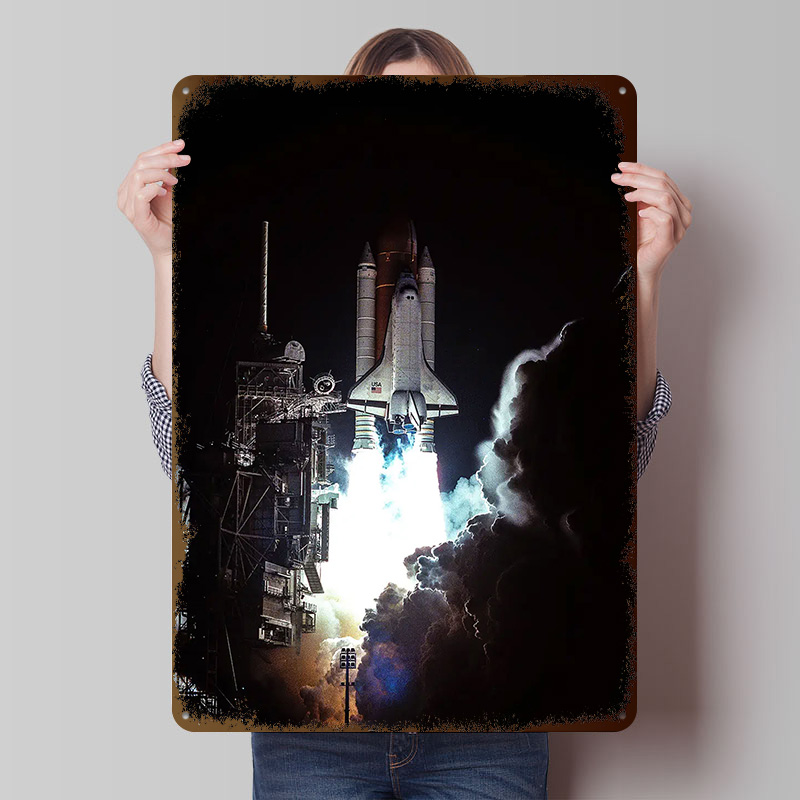 Retro Gaming Bar - NASA Tinplate Posters Customizable Wall Art