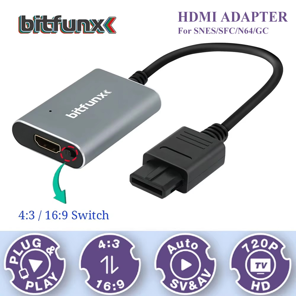 Retro Gaming Box - Bitfunx 720P Svideo / AV To
