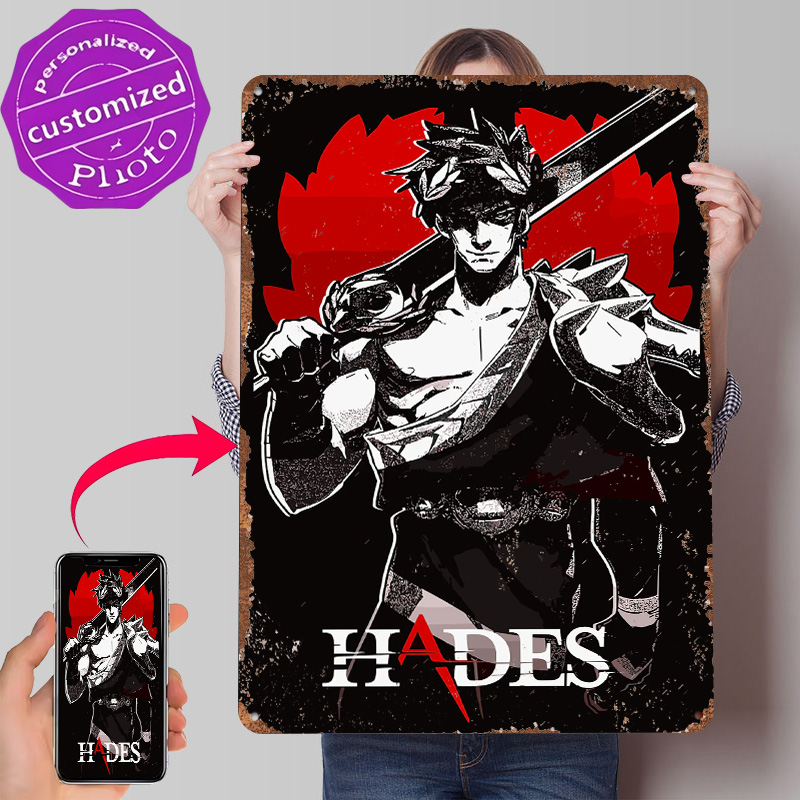 Retro Gaming Bar - Hades Game Metal Poster Customized Wall