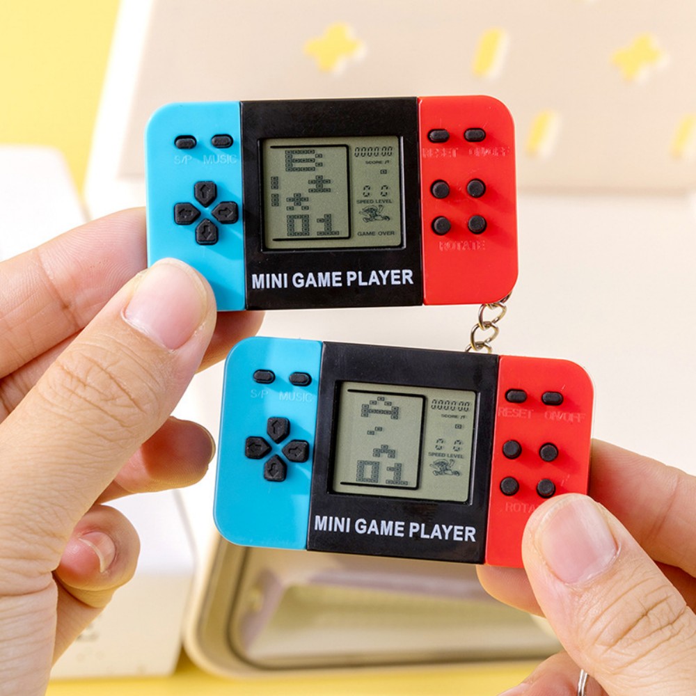 Retro Gaming Device Handheld - Classic Tetris Handheld Game Console Keychain