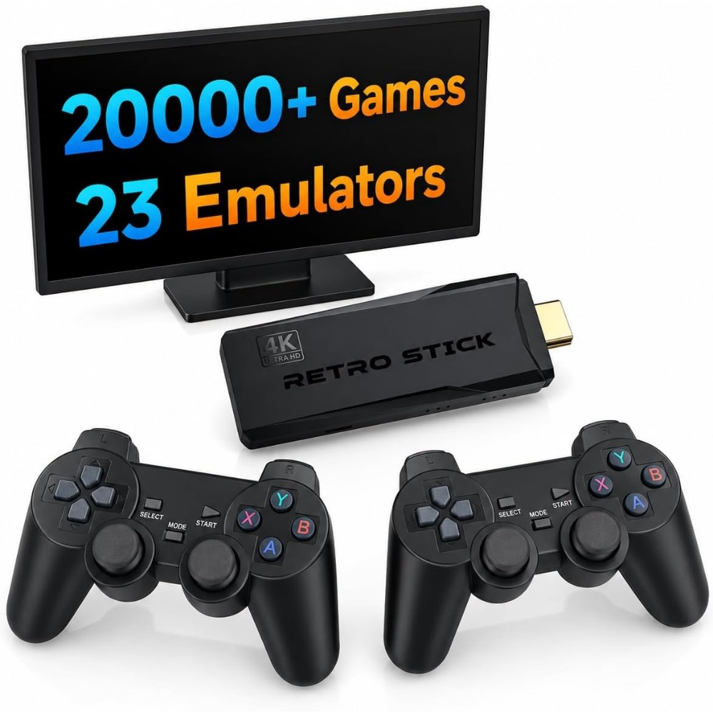 Retro Gaming Xbox Controller - 4K HDMI Retro Gaming Console with