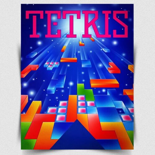 Retro Gaming Games - TETRIS METAL SIGN PLAQUE - Retro