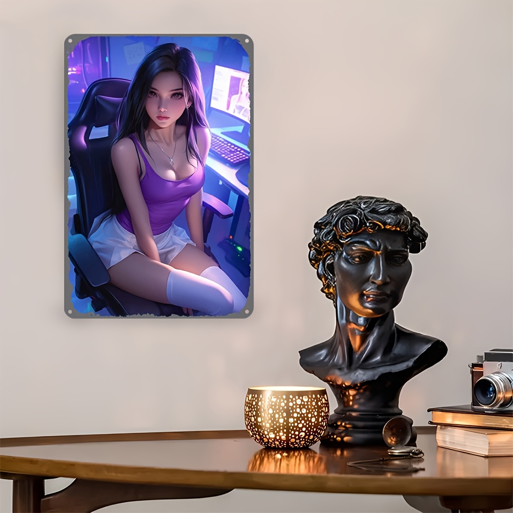 Anime Metal Wall Art 2D Retro  - Retro Gaming Bar ulasan dan harga
