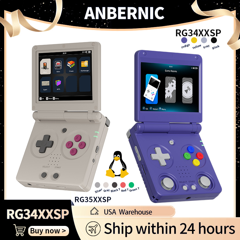 Anbernic RG34XXSP RG35XXSP Fli - Retro Gaming Linux ulasan dan harga
