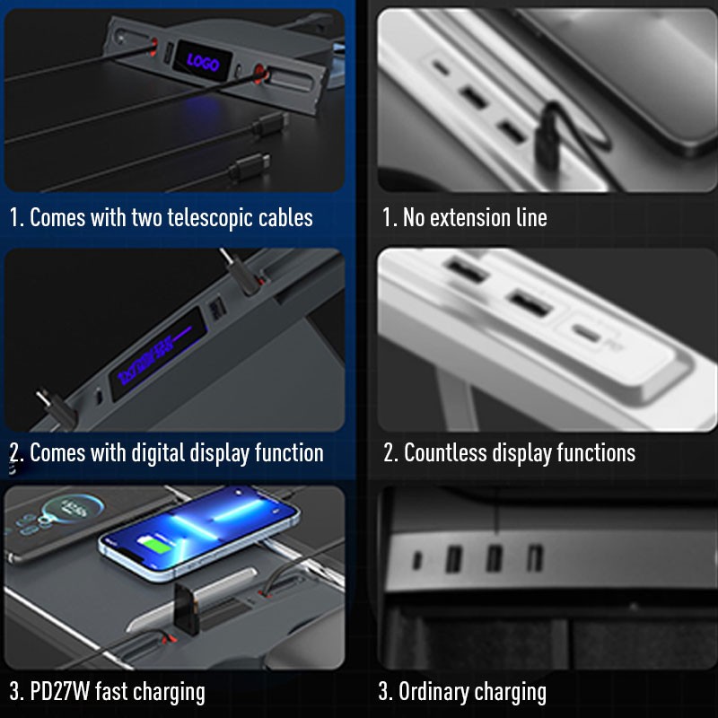 45W Central Control Fast Charg - Controller Adapter Usb ulasan dan harga