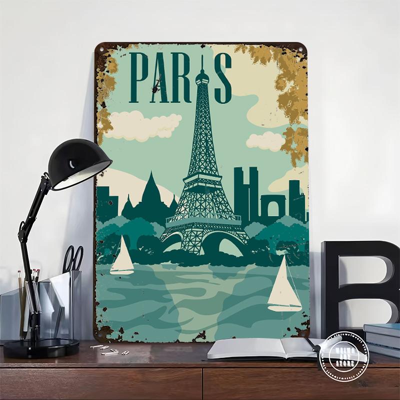 Paris Poster Customized Vintag - Retro Gaming Paris ulasan dan harga