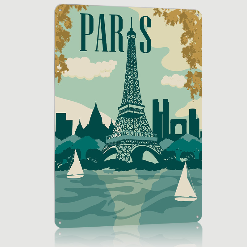 Paris Poster Customized Vintag - Retro Gaming Paris ulasan dan harga
