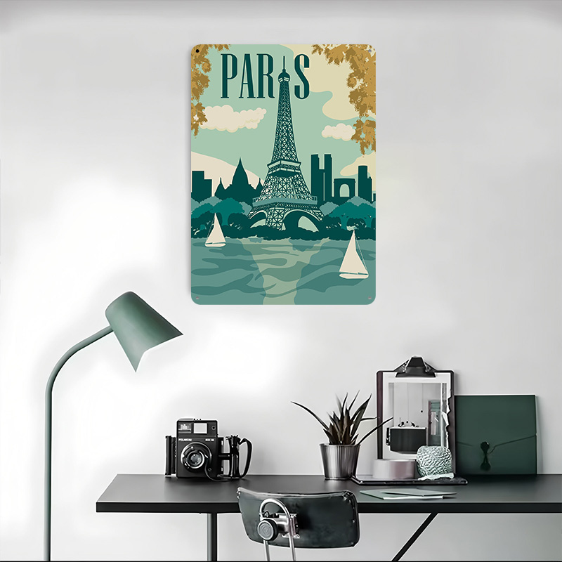 Paris Poster Customized Vintag - Retro Gaming Paris ulasan dan harga