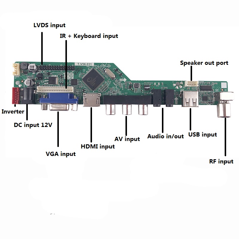 TV56 controller board kit with - Controller Adapter Usb ulasan dan harga