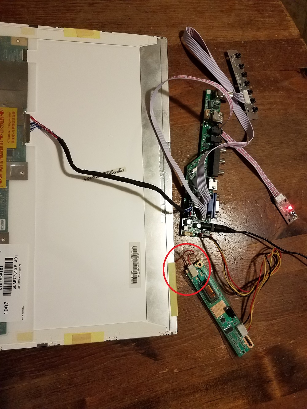 TV56 controller board kit with - Controller Adapter Usb ulasan dan harga