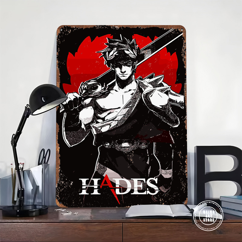 Hades Game Metal Poster Custom - Retro Gaming Bar ulasan dan harga