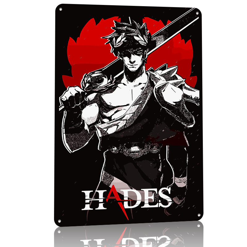 Hades Game Metal Poster Custom - Retro Gaming Bar ulasan dan harga