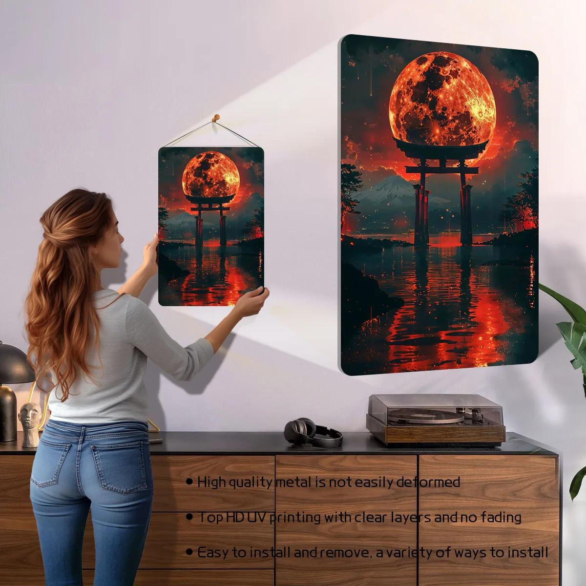 Blood Moon Torii Sign Printing - Retro Gaming At ulasan dan harga