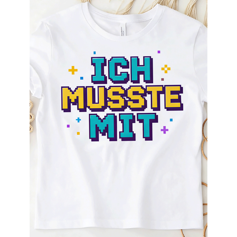 Ich Musste Mit German Meme T-S - Retro Gaming Fonts ulasan dan harga