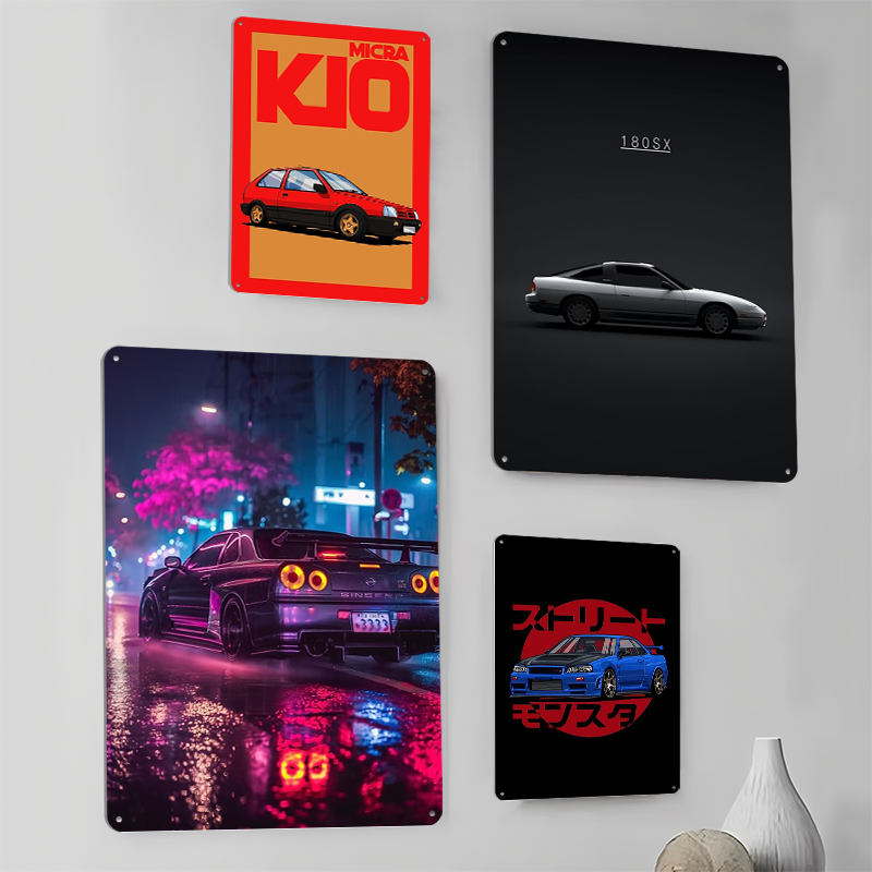 （Nissan） Posters Retro Car Met - Retro Gaming At ulasan dan harga