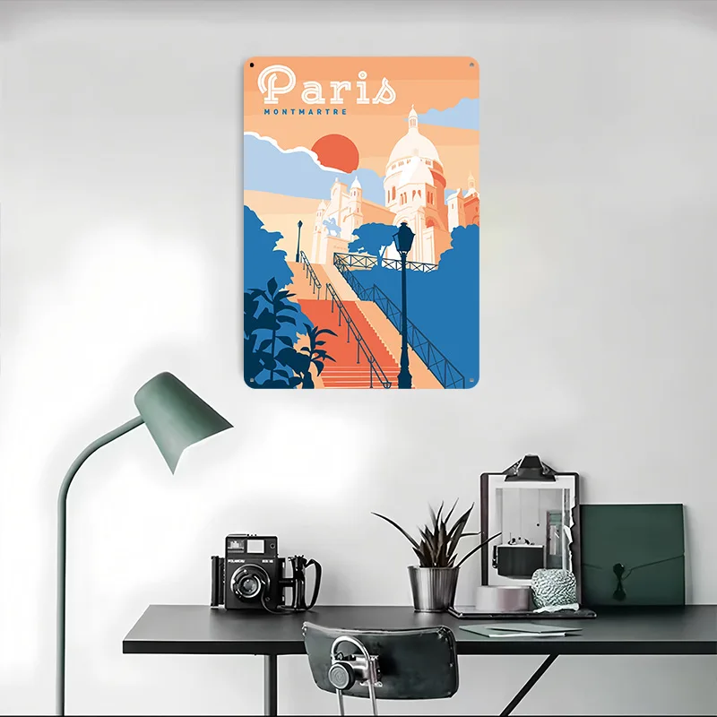 Paris Montmartre Travel Printe - Retro Gaming Paris ulasan dan harga