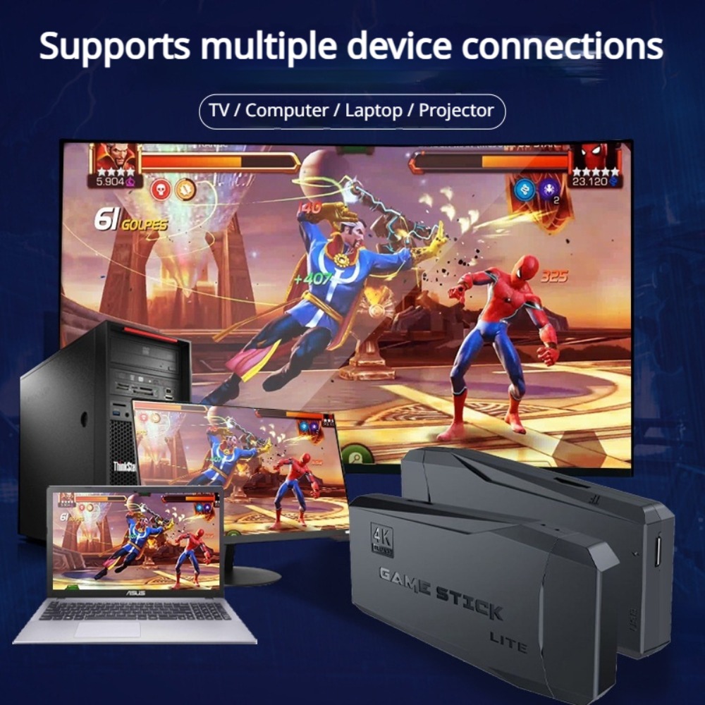 Portable 4K Retro Game Stick C - Retro Gaming Qss ulasan dan harga