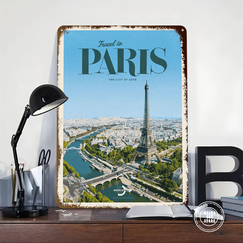 Travel to Paris Printed Poster - Retro Gaming Paris ulasan dan harga