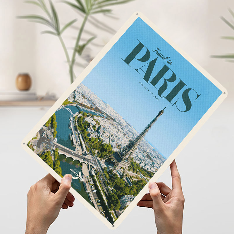 Travel to Paris Printed Poster - Retro Gaming Paris ulasan dan harga