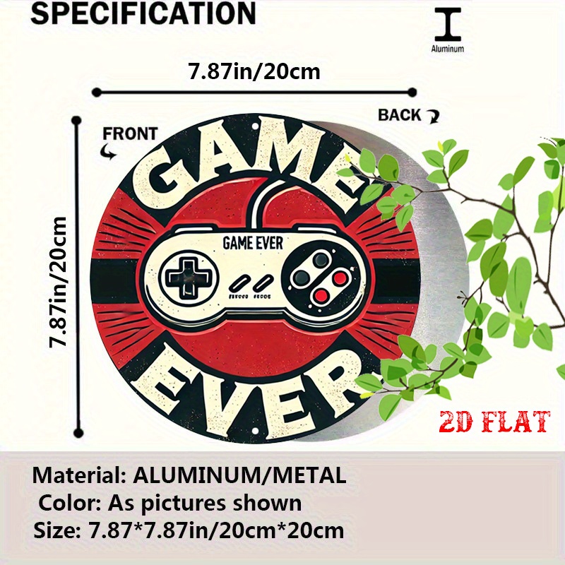 2D Flat 1pc Retro Gaming Round - Retro Gaming Games ulasan dan harga