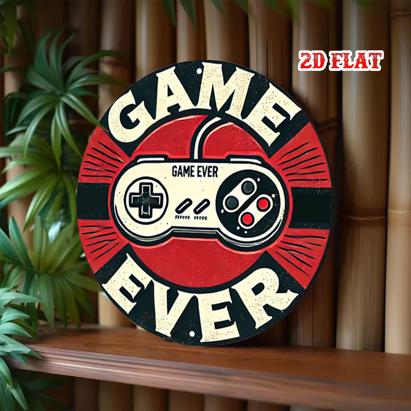 2D Flat 1pc Retro Gaming Round - Retro Gaming Games ulasan dan harga
