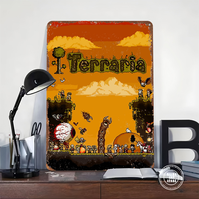 Terraria Pixel Art Game Printe - Retro Gaming At ulasan dan harga