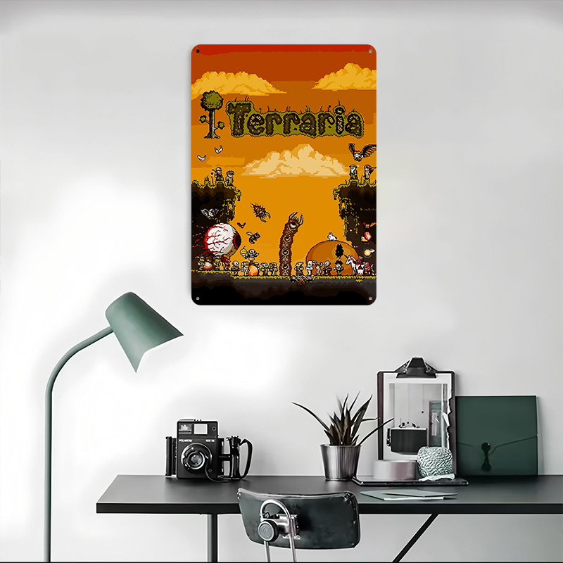 Terraria Pixel Art Game Printe - Retro Gaming At ulasan dan harga
