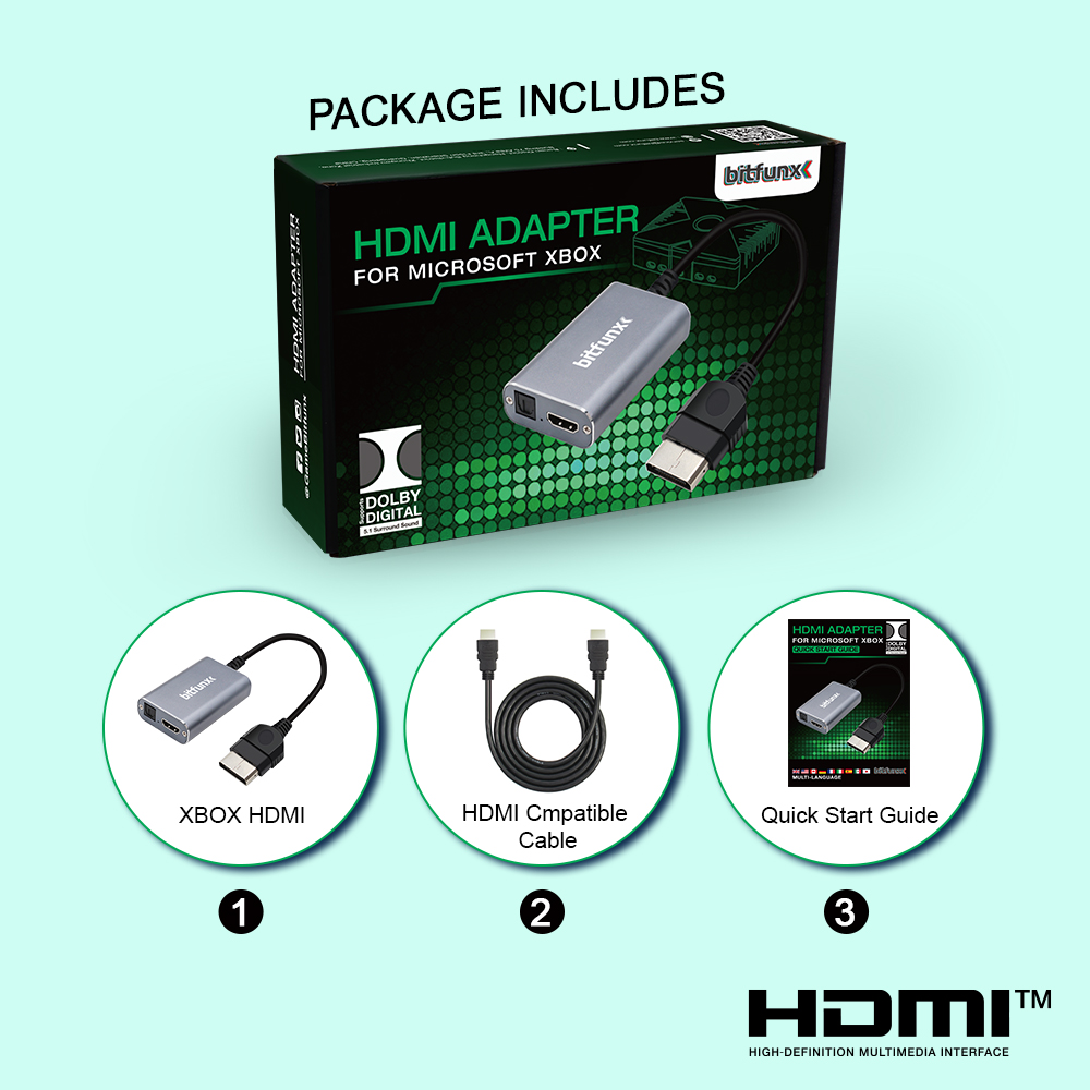 Bitfunx HDMI™ Adapter for XBOX - Retro Gaming Realm ulasan dan harga