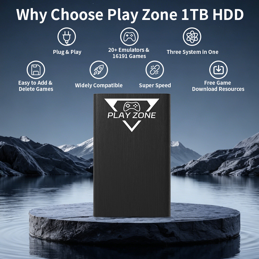 Play Zone 1TB Portable Gaming  - Retro Gaming Realm ulasan dan harga