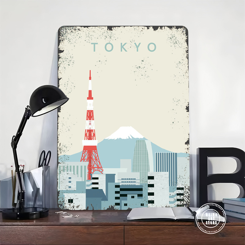 Tokyo Poster Retro 3D Printed  - Retro Gaming At ulasan dan harga