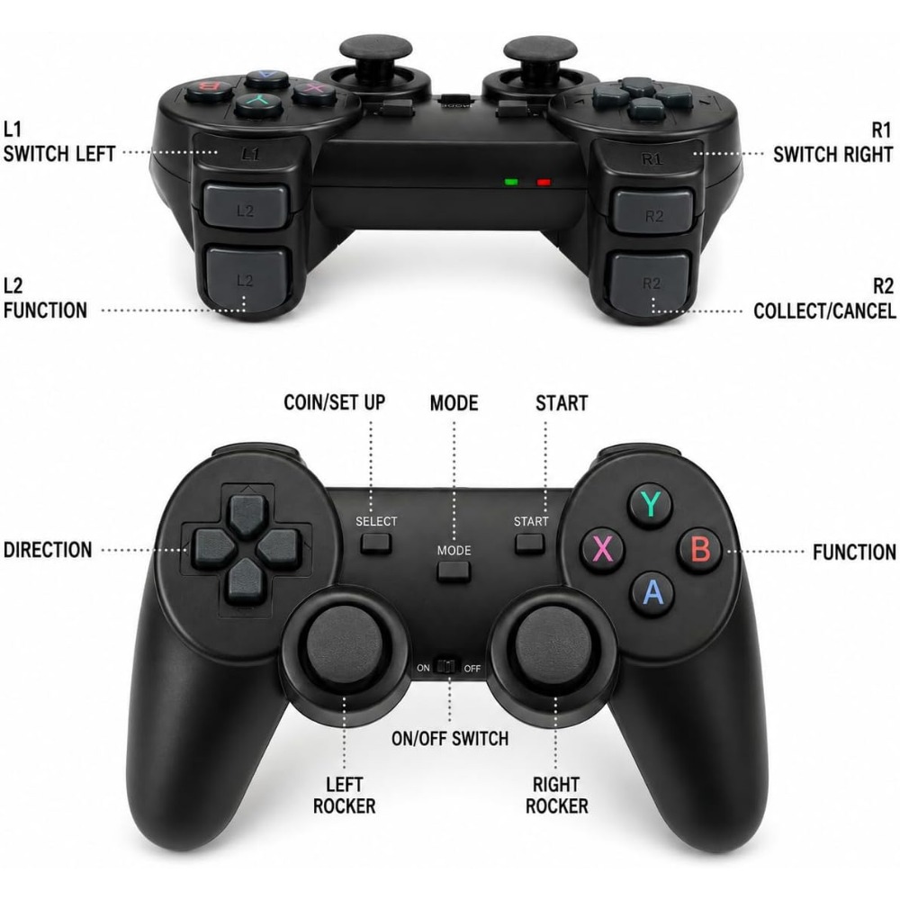4K HDMI Retro Gaming Console w - Retro Gaming Xbox Controller ulasan dan harga