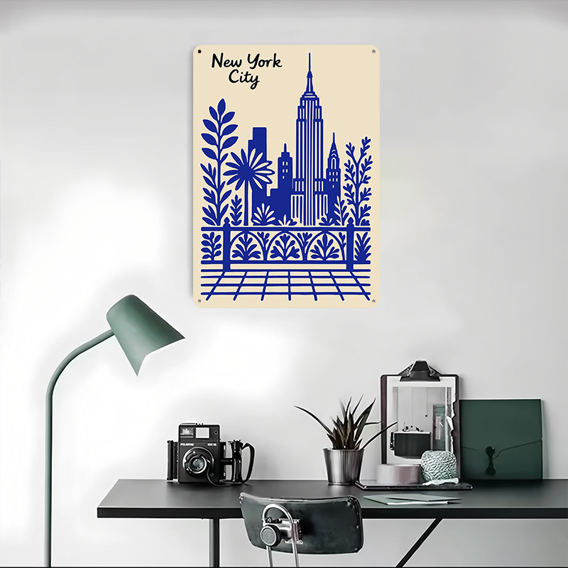 New York City Blue Poster Cust - Retro Gaming At ulasan dan harga