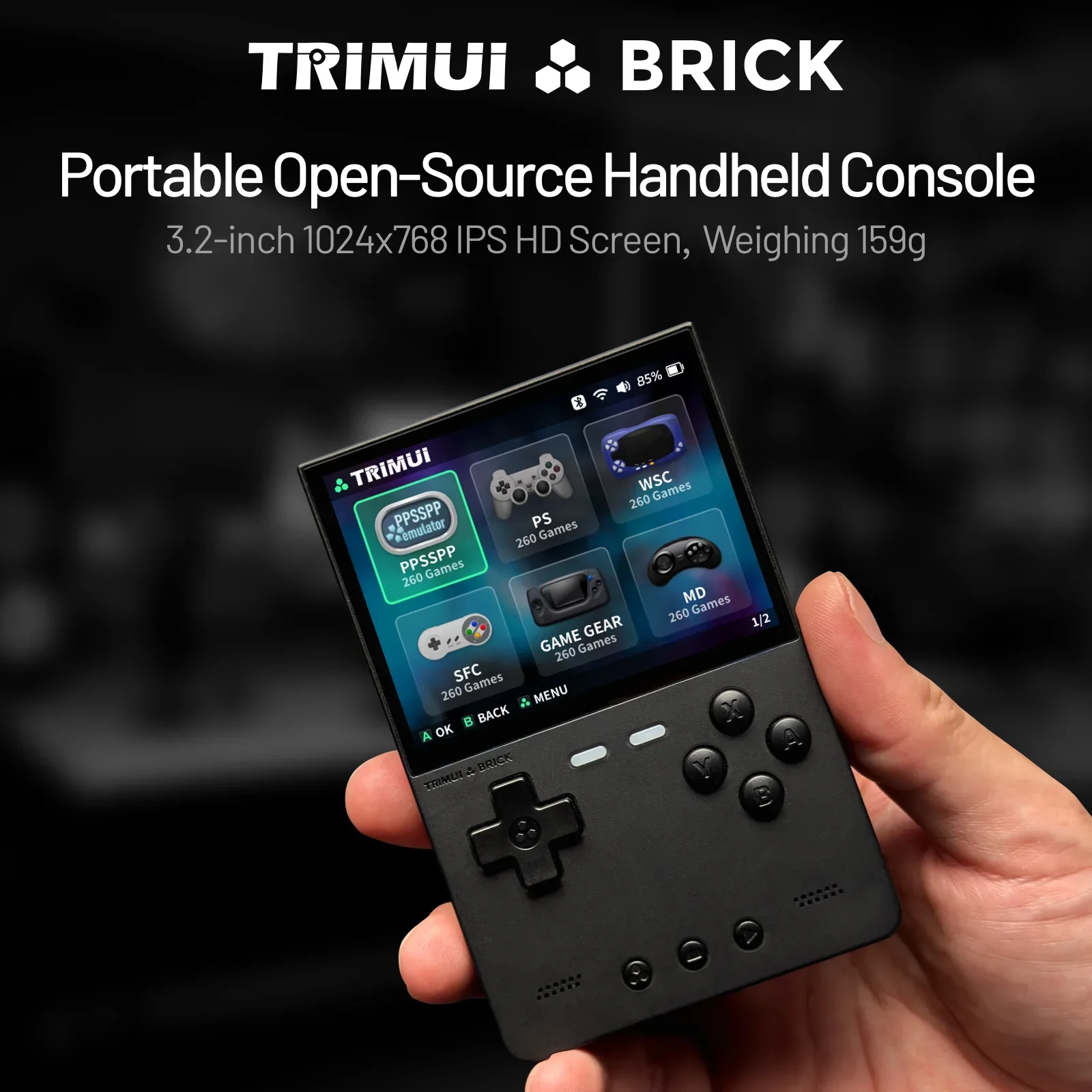 TRIMUI BRICK Handheld Game Con - Retro Gaming Linux ulasan dan harga