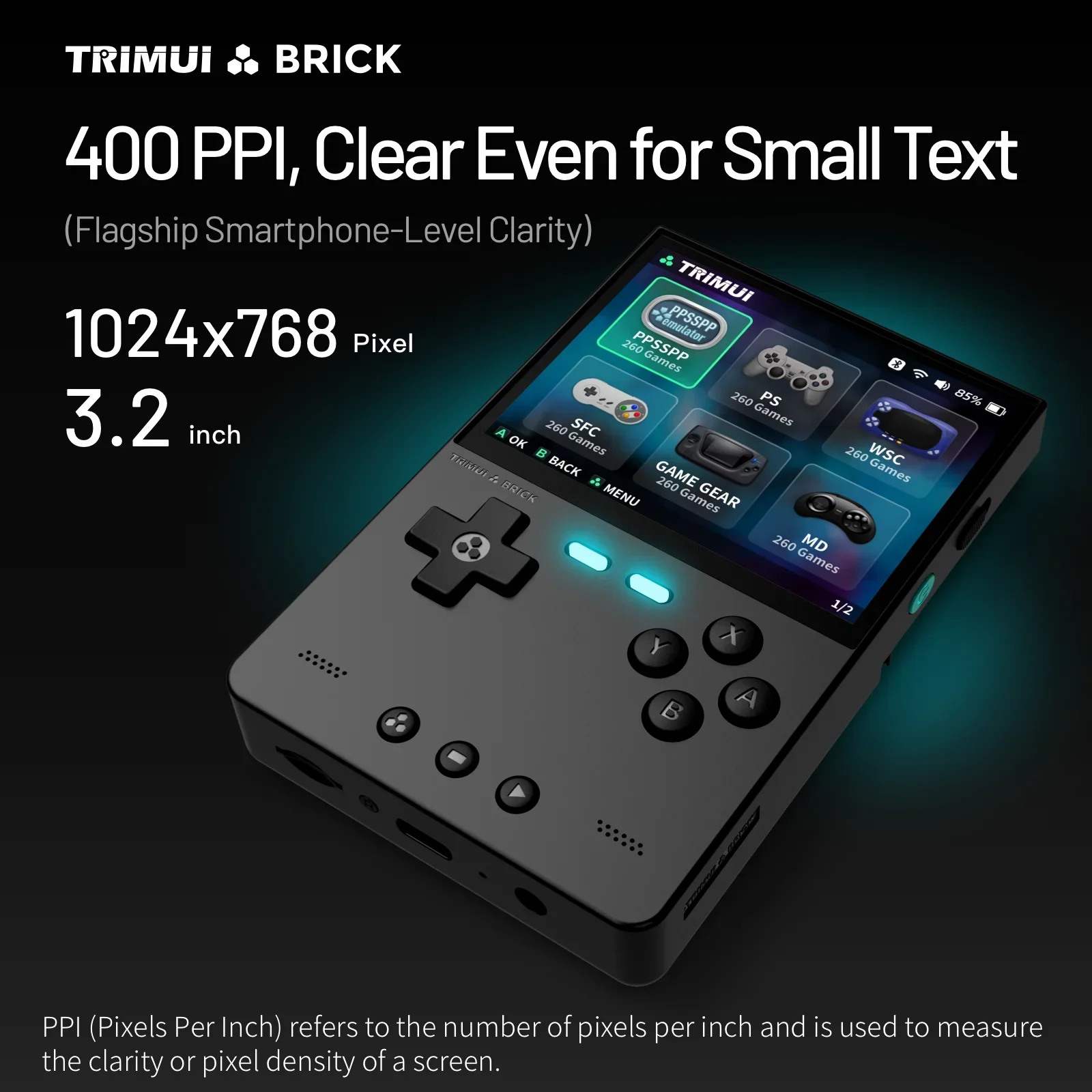 TRIMUI BRICK Handheld Game Con - Retro Gaming Linux ulasan dan harga