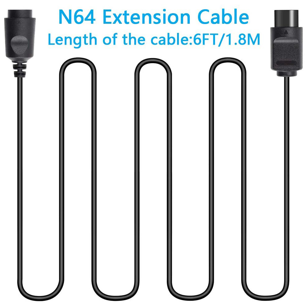 4 Pack 6Ft N64 Controller Exte - Controller Extension Cord ulasan dan harga