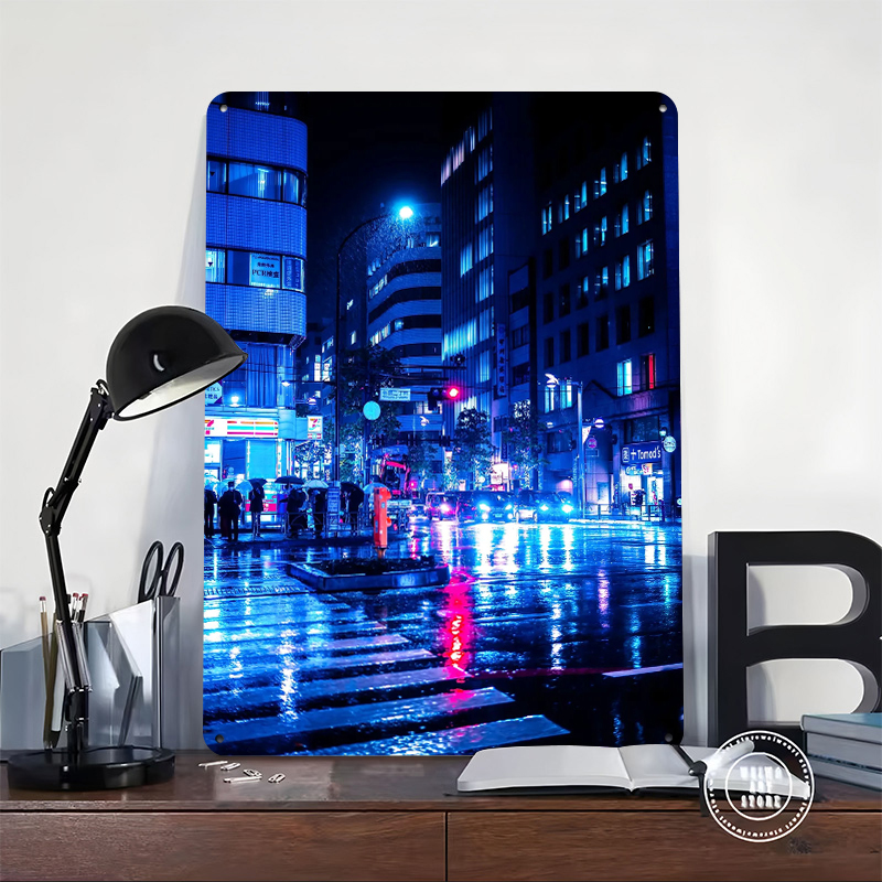 Neon Cityscape At Night Tin Po - Retro Gaming At ulasan dan harga