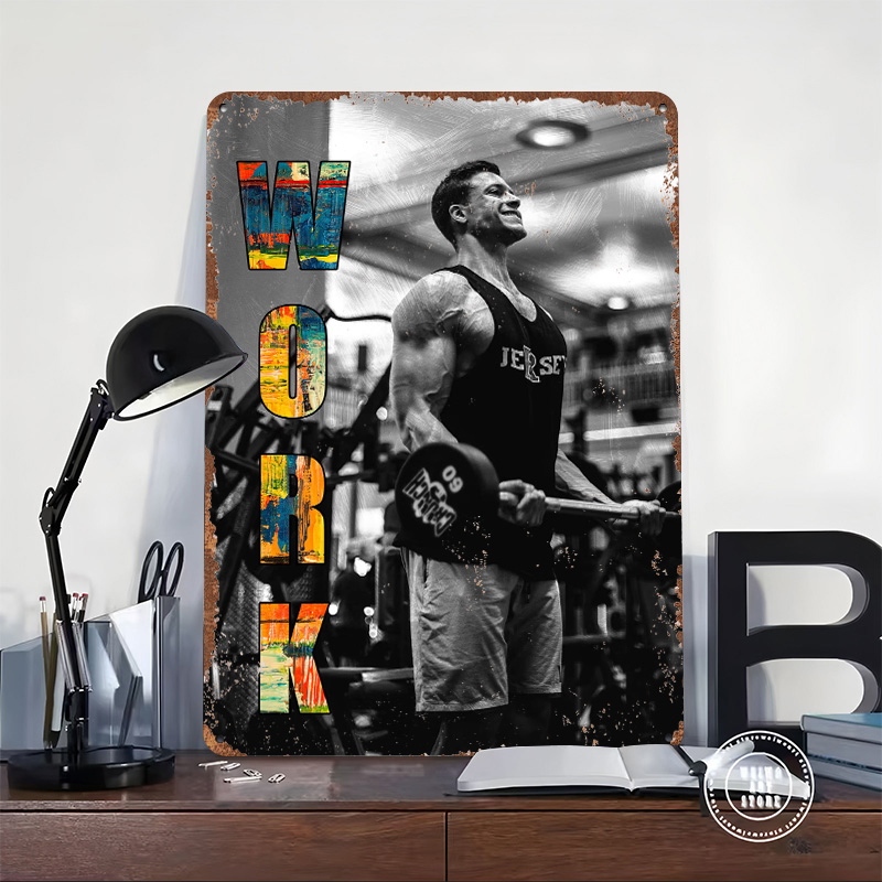 GYM Tin Poster Customized Wall - Retro Gaming Bar ulasan dan harga