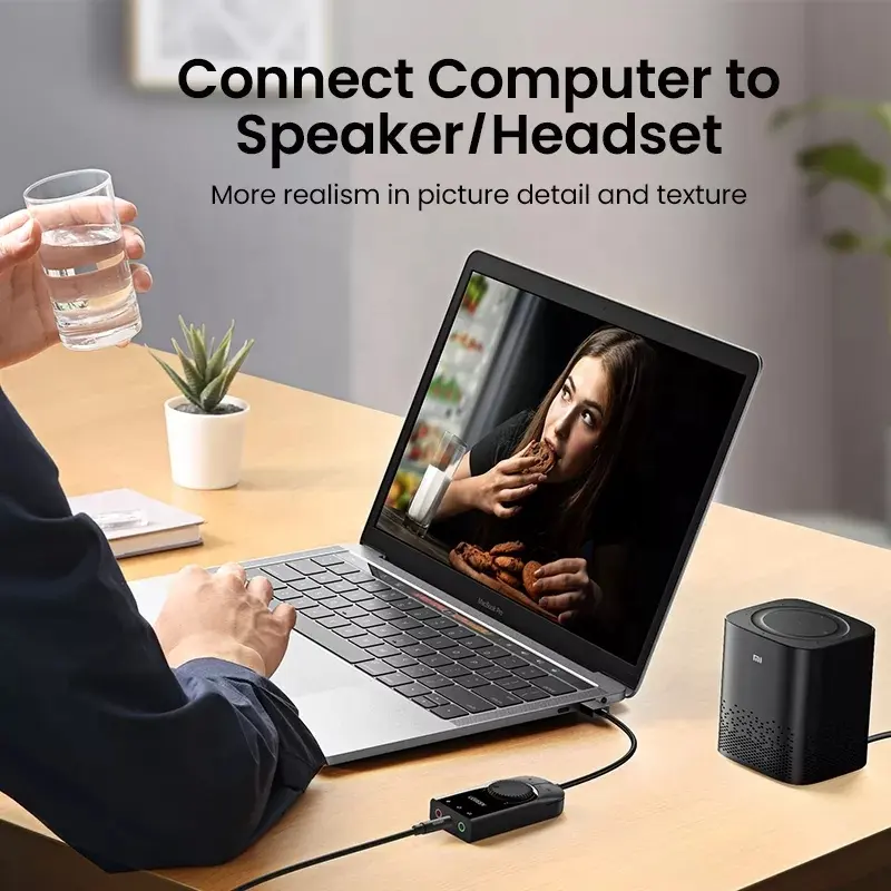 UGREEN USB Sound Card External - Controller Adapter Usb ulasan dan harga