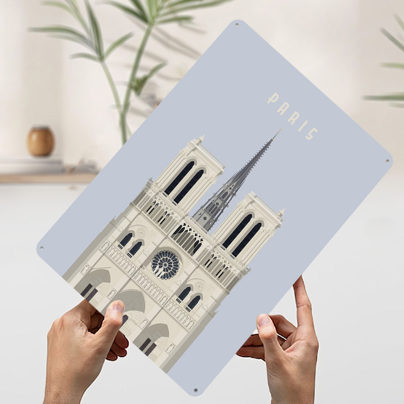 Paris Travel Tinplate Poster C - Retro Gaming Paris ulasan dan harga