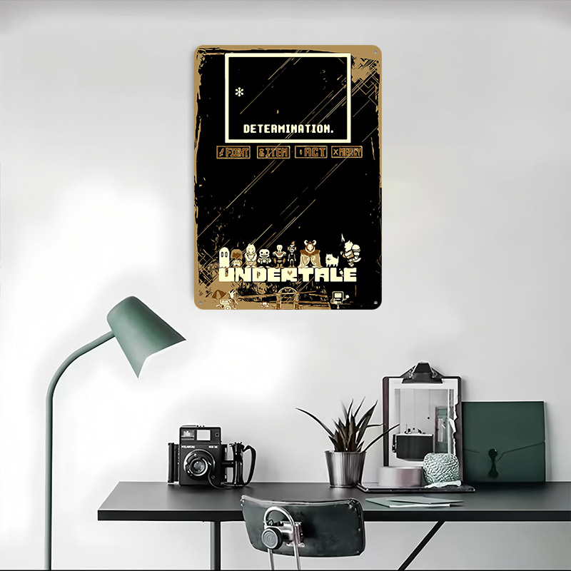 Undertale Metal Poster Custom  - Retro Gaming At ulasan dan harga