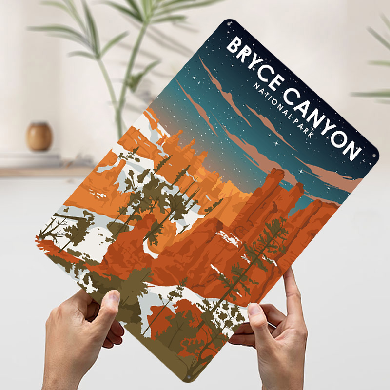 Bryce Canyon At Night Printed  - Retro Gaming At ulasan dan harga
