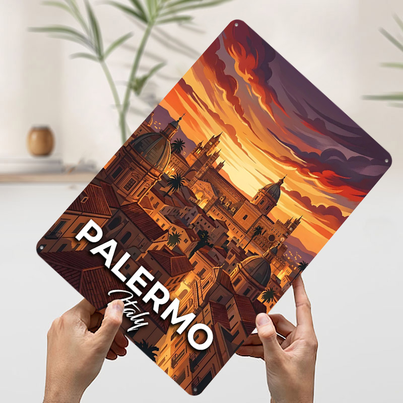 Palermo Italy Cityscape At Sun - Retro Gaming At ulasan dan harga