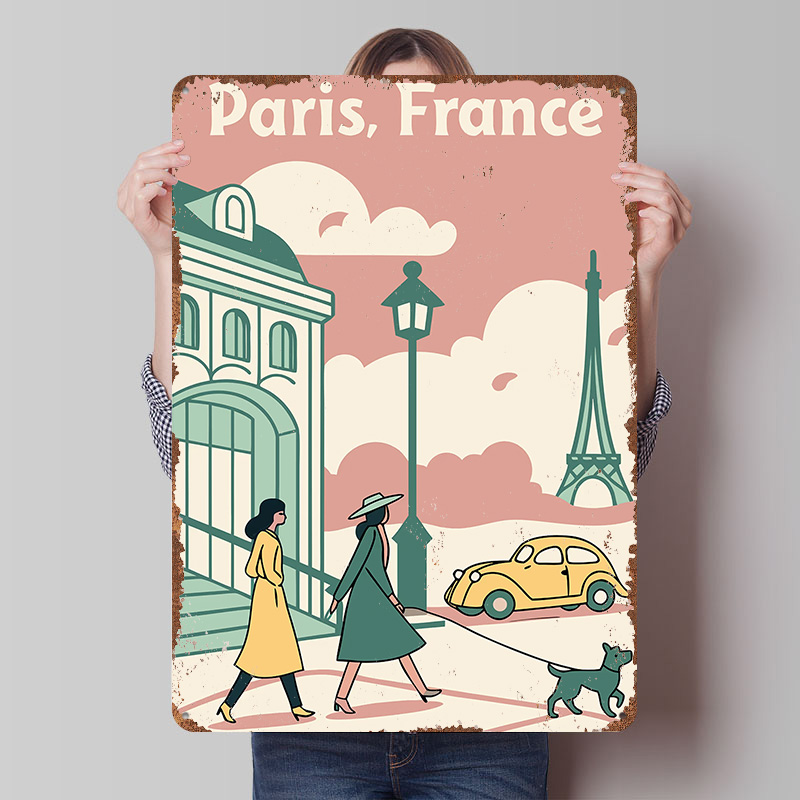 Paris France Travel Printed Po - Retro Gaming Paris ulasan dan harga