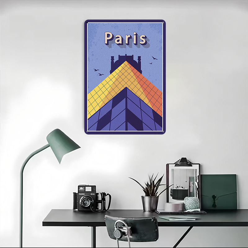 Travel to Paris Metal Poster C - Retro Gaming Paris ulasan dan harga