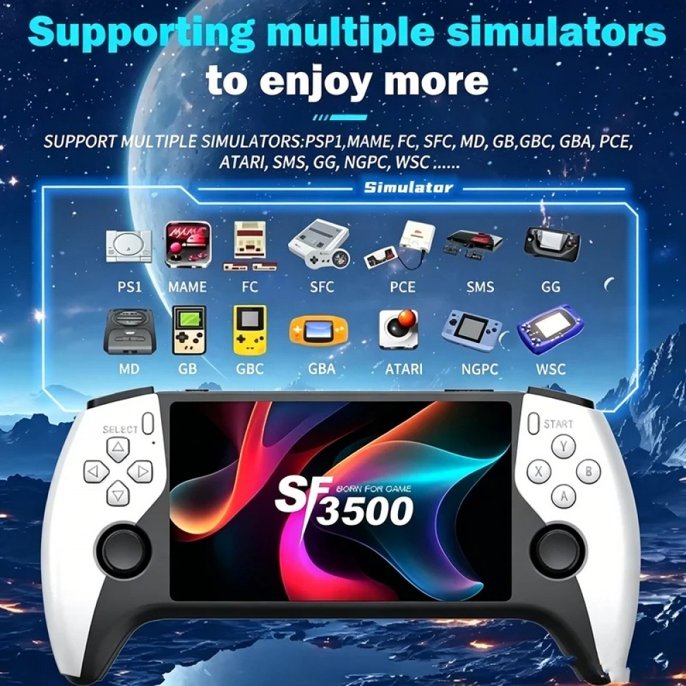 SF3500 5 inch Handheld Game Co - Retro Gaming Device Handheld ulasan dan harga