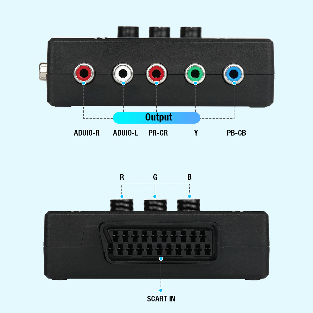 RGBS VGA to YPBPR Component Co - Retro Gaming Box ulasan dan harga